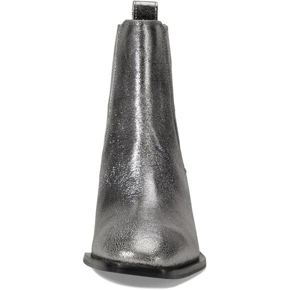 SEYCHELLES Hold Me Down Metallic Silver Leather Boot Women's Size 10 - Picture 8 of 8